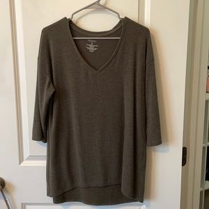 Green/ Gray Sonoma Women’s V-Neck Sweater